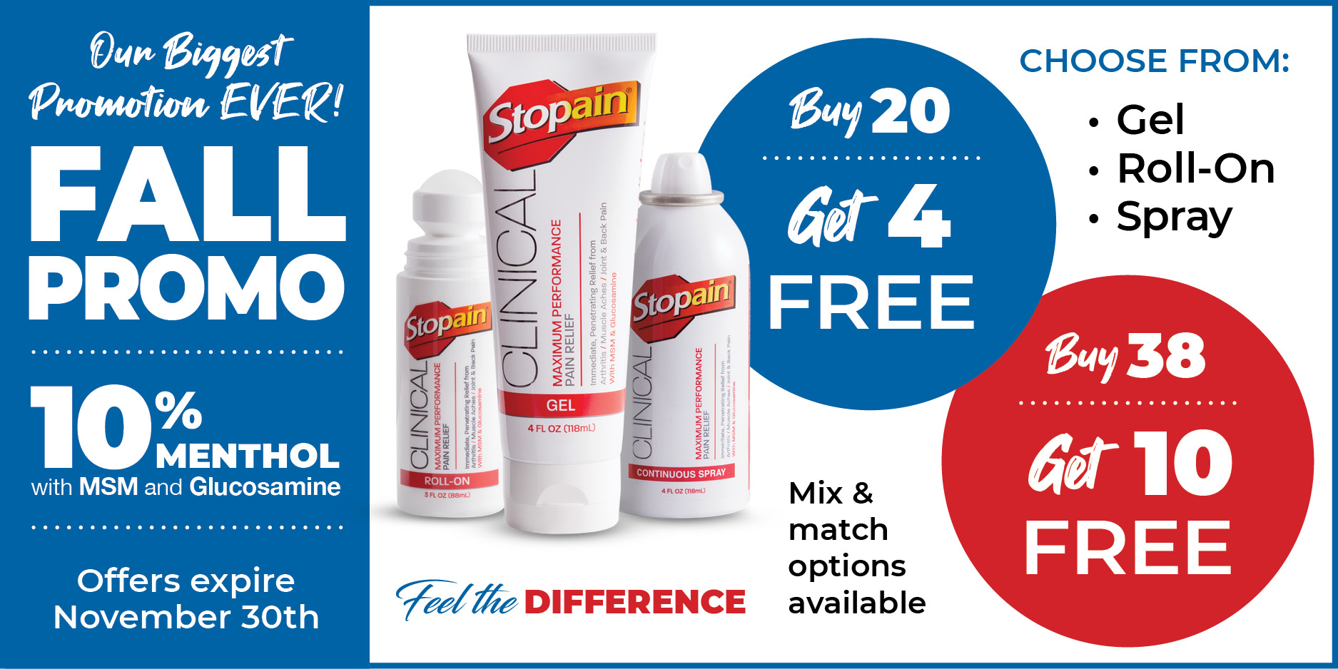 Stopain Clinical Fall Promotion